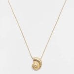 Golden shell necklace