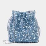 Sequinned bucket bag