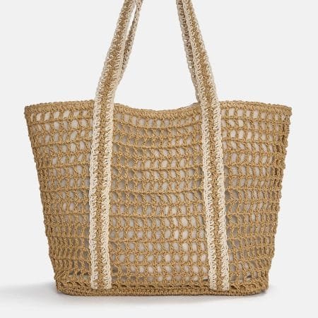 Contrast shopper bag