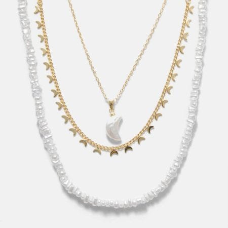 Pack of 3 moon necklaces