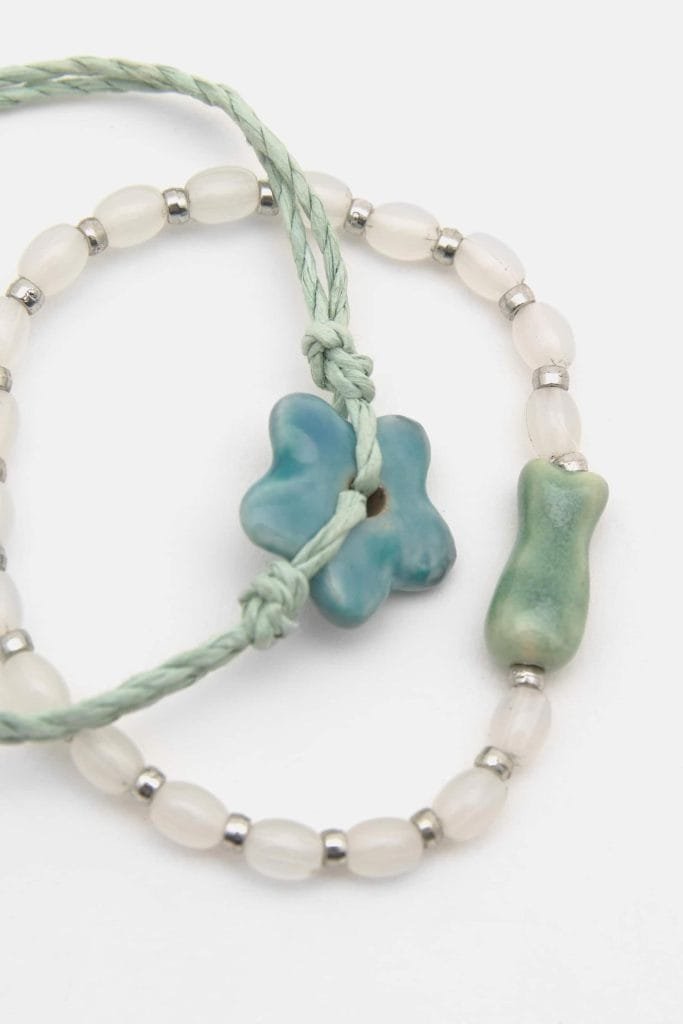 Pack of seashell charm bracelets