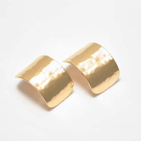 Golden maxi hoop earrings