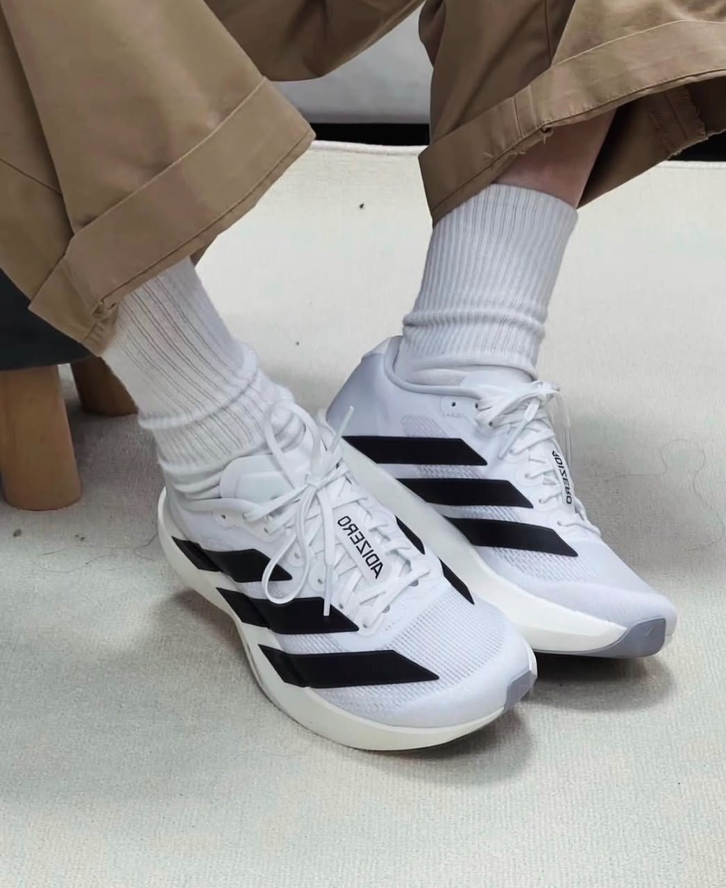 Adidas Adizero triple white
