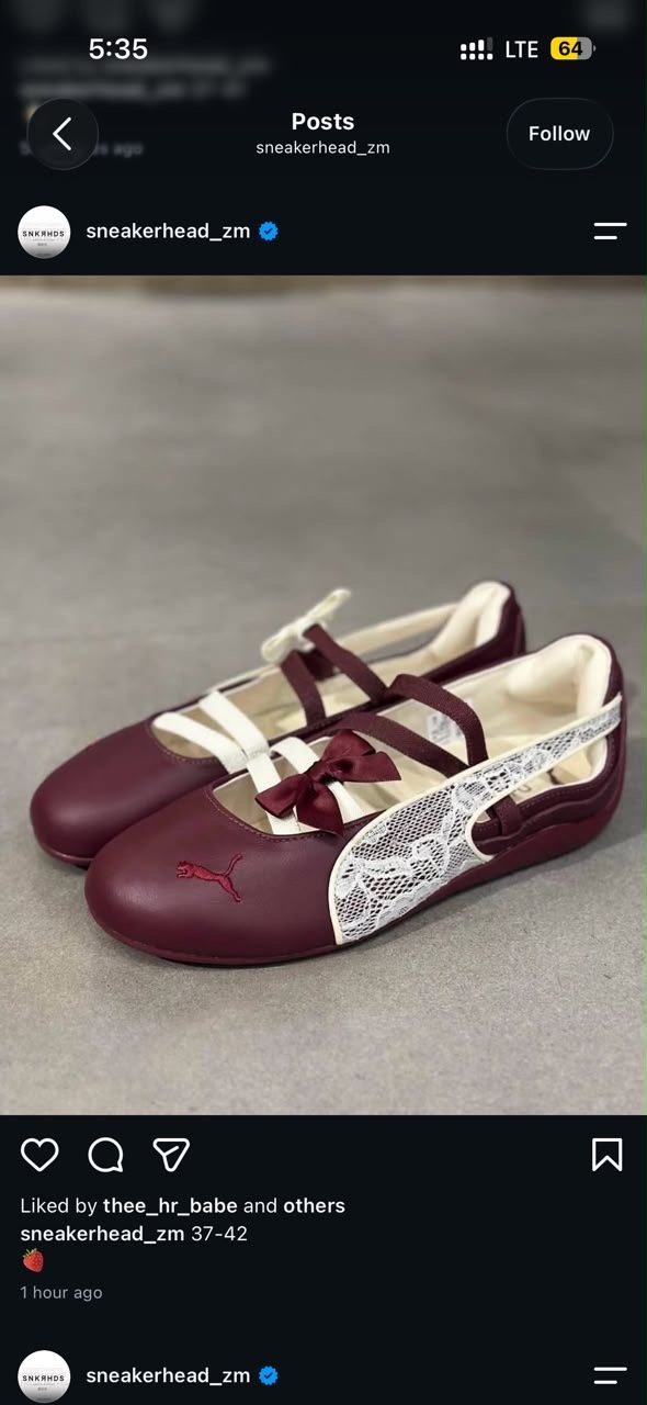 Puma Ballet Ruby Shimmer